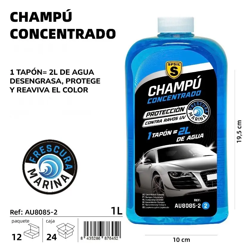 CHAMPU CONCENTRADO FRESCURA MARINA 1 LITRO