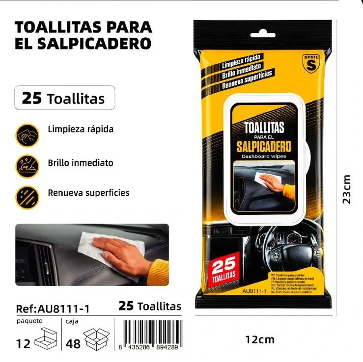 TOALLITAS LIMPIA SALPICADEROS SPSIL