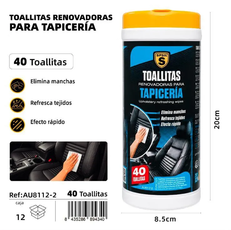 TOALLITAS BOTE LIMPIA TAPICERÍAS SPSIL