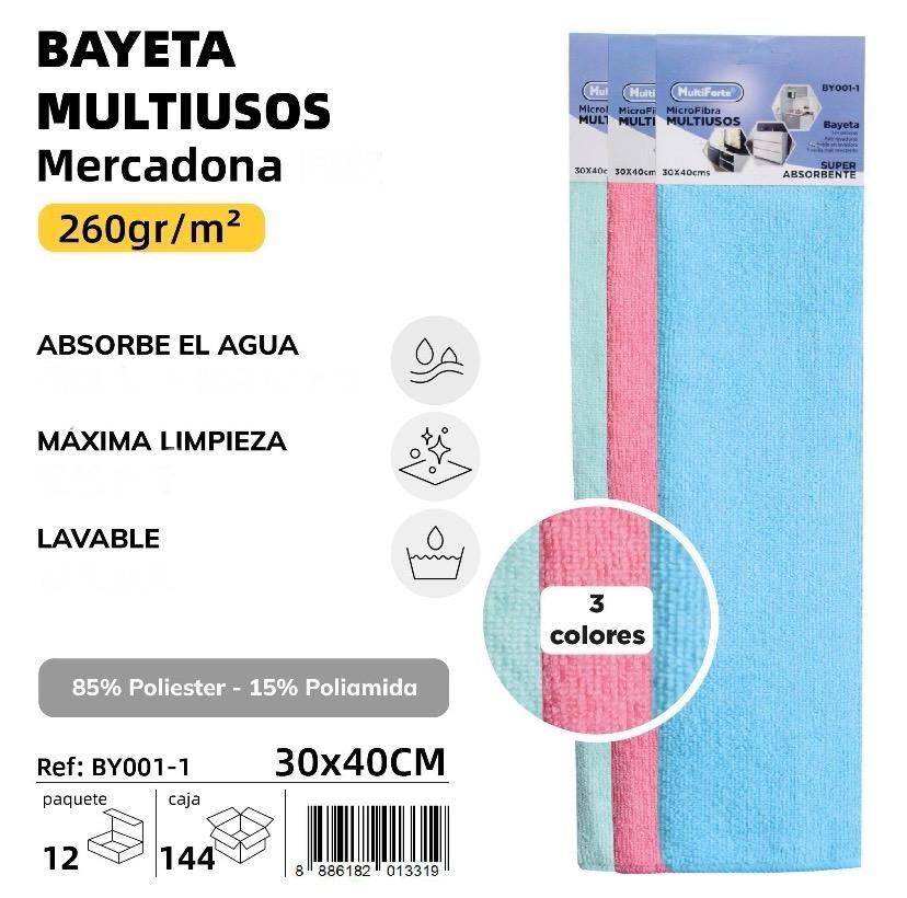 BAYETA MULTIUSOS 260gr/m2 30X40 CM 260gr.