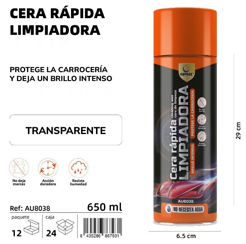 CERA RAPIDA LIMPIADORA SPSIL  650 ML.