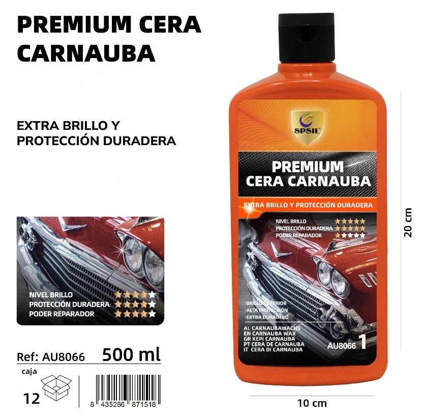 CERA CARNAUBA PREMIUM SPSIL 500 ML.