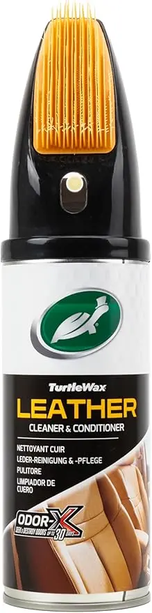 LIMPIADOR DE PIEL TURTLE WAX CON CEPILLO 400 ML.