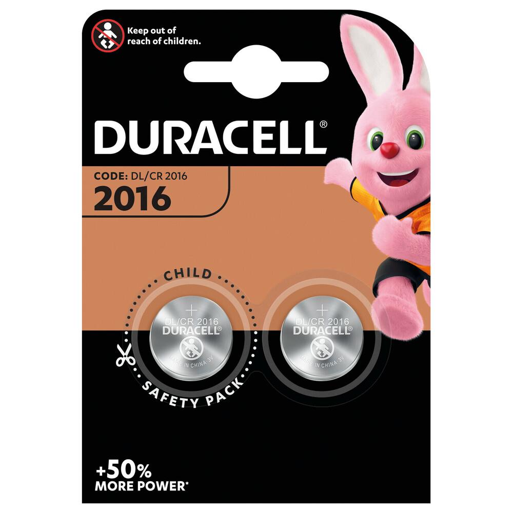 PILAS DURACELL CR2016 ( 2 UND. )