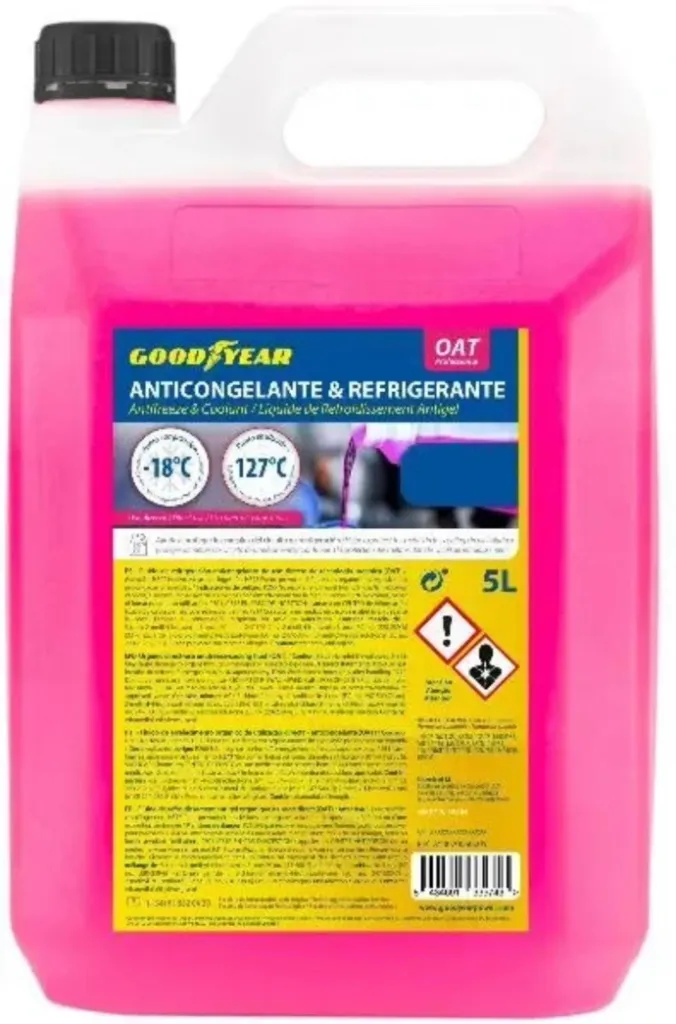 ANTICONGELANTE Y REFRIGERANTE GOOD YEAR ROSA 5L ( 10% )