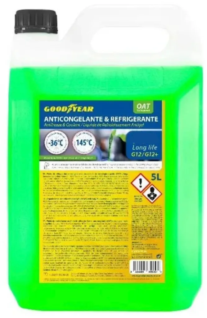 ANTICONGELANTE Y REFRIGERANTE GOOD YEAR VERDE 5L ( 30% )