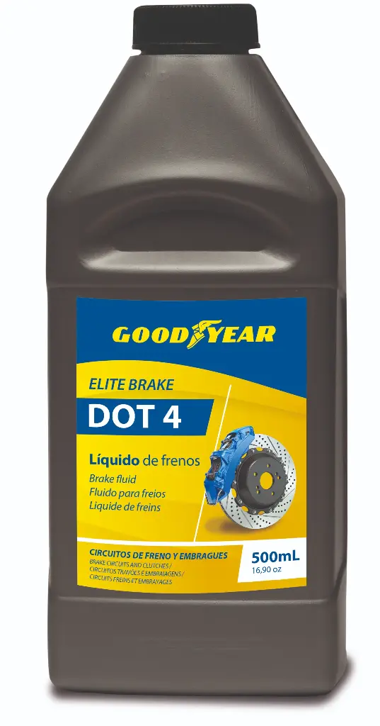 LUBRICANTE GOOD YEAR LIQUIDO DE FRENOS DOT-4 500 ML