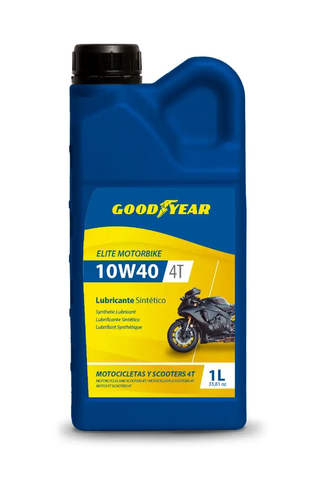 LUBRICANTE GOOD YEAR 4T 10W40 SYNT ELITE MOTOBIKE 1L