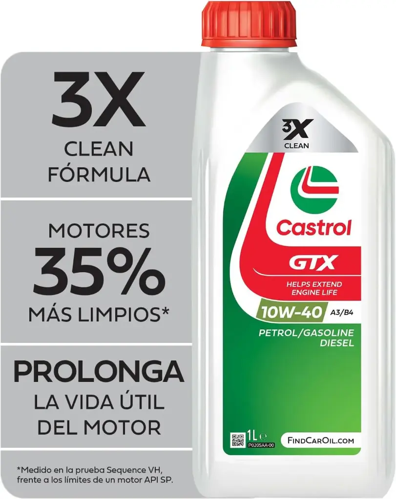 LUBRICANTE CASTROL GTX 10W40 1 LITRO