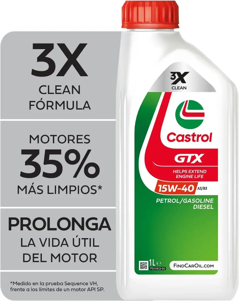 LUBRICANTE CASTROL GTX 15W40 1 LITRO